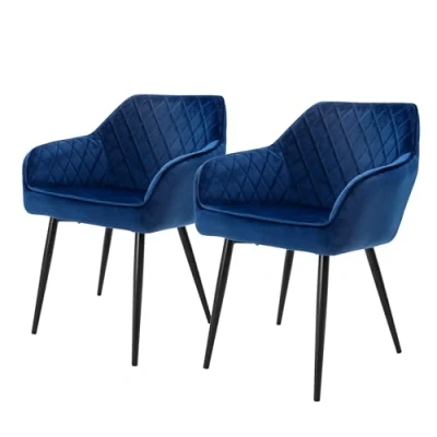Afbeelding van Set van 2 eetkamerstoelen Anita velvet ML Design