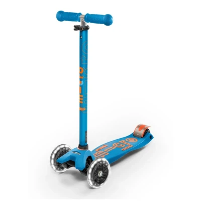 Afbeelding van Micro step Maxi Deluxe met led wielen in de kleur Blauw