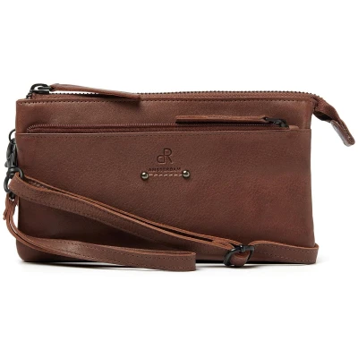Afbeelding van dR Amsterdam Tampa Shoulderbag/Clutch brown Damestas
