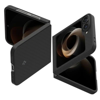 Afbeelding van Spigen Hoesje Geschikt voor Samsung Galaxy Z Flip 6 Air Skin Back Cover Zwart