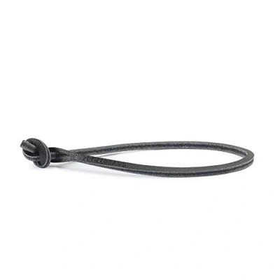 Afbeelding van Trollbeads Lederen armband, eenvoudig, zwart