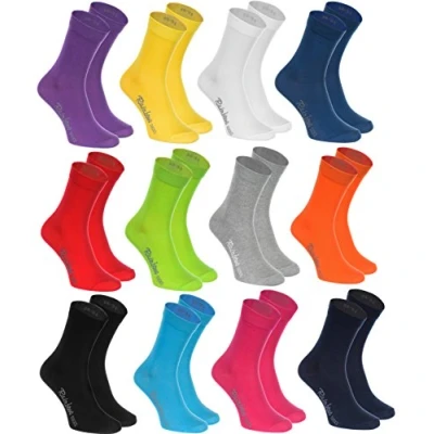 Afbeelding van Rainbow Socks Man Vrouw Kleurrijke Katoenen Sokken, 12 x Veelkleurig, 42 43 EU