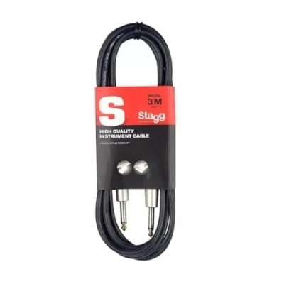 Afbeelding van Stagg SGC3DL Gitaarkabel, Deluxe Standard, 3 m, zwart