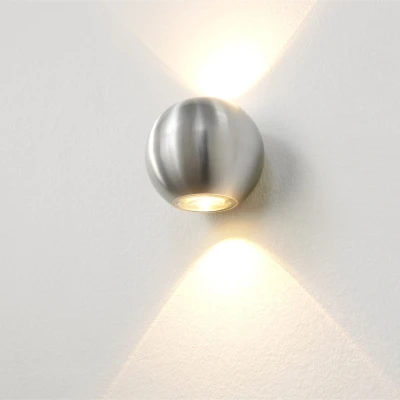 Afbeelding van Artdelight Wandlamp Denver Aluminium 2x LED 4W 2700K IP54 Dimbaar