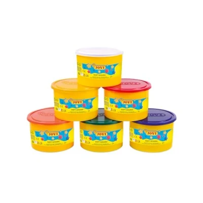 Afbeelding van Jovi Doos van 6 Soft Dough Blandiver, 460 g, verschillende kleuren