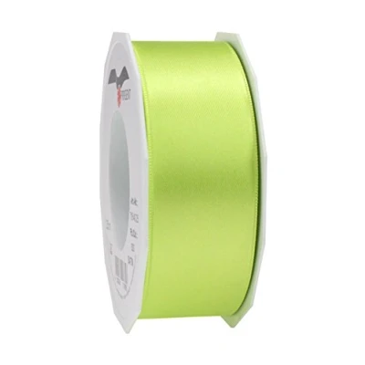 Afbeelding van C.E. Pattberg Satijnen lint, lichtgroen, rol van 25 m, gesatineerd lint voor geschenkverpakking, breedte 40 mm, decoratieve accessoires en knutselen, decoratief presentaties, elke gelegenheid