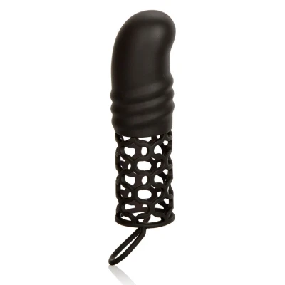Afbeelding van Verlengende Penissleeve met Balring Grijs