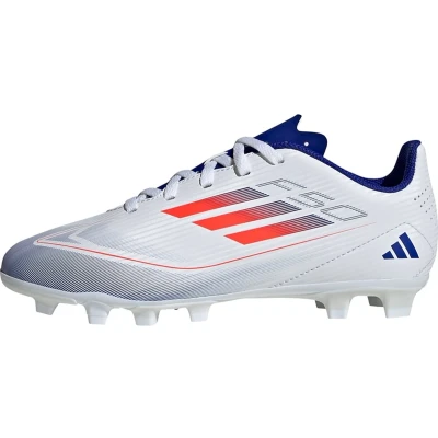 Afbeelding van adidas Performance F50 CLUB FXG Unisex Voetbalschoenen met Kunststof noppen voor kinderen, Maat: 29, Footwear white/solar red/lucid blue