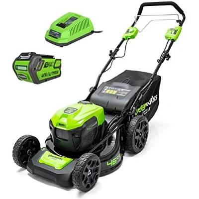 Afbeelding van Greenworks Accugrasmaaier 40 Volt Zelfrijdend Met 4.0 Ah Accu En Lader