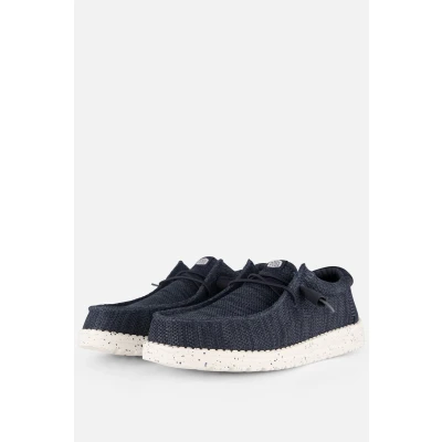 Afbeelding van HEYDUDE Wally Stretch Sox Instappers blauw Maat 48