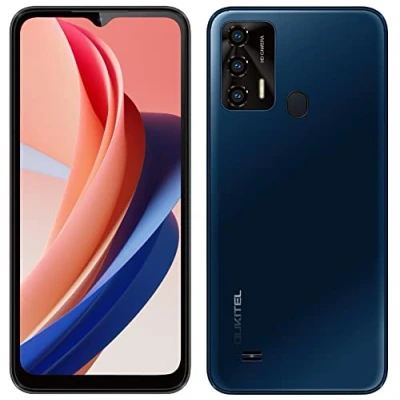 Afbeelding van OUKITEL Android 12 4G mobiele telefoon, ontgrendeld, C31 Pro, 4 GB + 64 GB, Dual SIM SD (sleuf voor 3 kaarten), Qcta Core smartphone, batterij 5150 mAh, 6,52 inch HD+, camera 13 MP, vingerafdruk,