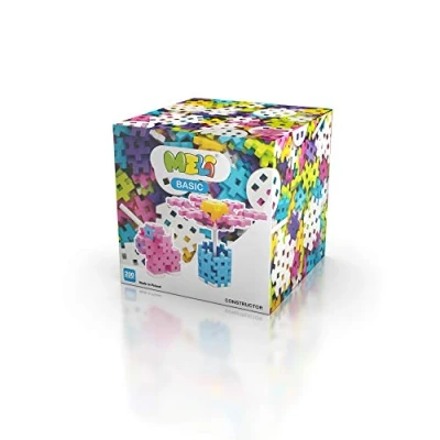Afbeelding van Meli Basic Constructor Pink Creatief speelgoed, 67224, kleurrijk, 200 stuks