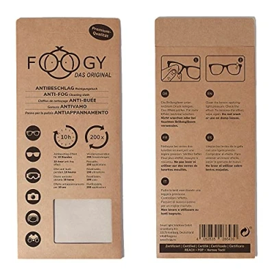 Afbeelding van FOOGY 283036 microvezel antibeslag brilpoetsdoek 1 stuk(s)