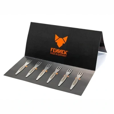 Afbeelding van FENNEK Picknickvork voor friten/worstjes/picknick/feest/barbecue, set van 6