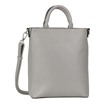 Afbeelding van TOM TAILOR Denim Bags Heidy Schoudertas met ritssluiting voor dames, grijs, klein, mode, grijs., Modieus