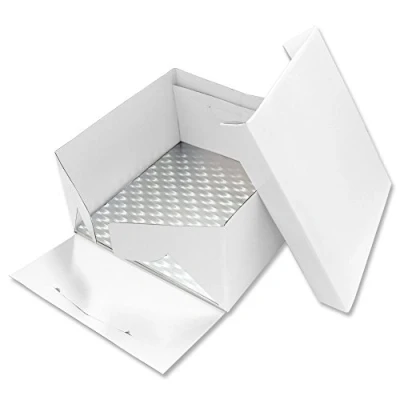 Afbeelding van PME Cakeboard en doos vierkant 27,5x27,5x15 cm