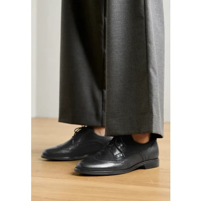 Afbeelding van Tamaris 1 23290 43 lage veterschoenen voor dames, Zwart leder
