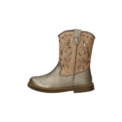 Afbeelding van IK KE Cowboy/Bikerlaarsjes voor kinderen, Maat: 31, Goud Schoenen