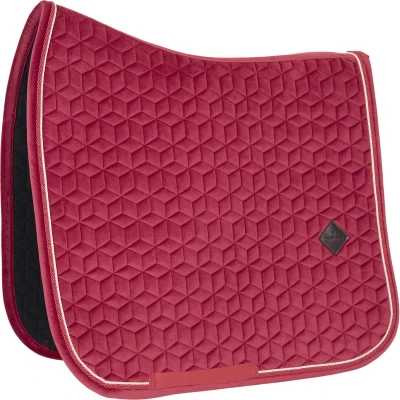 Afbeelding van Kentucky Horsewear Zadeldek Velvet Donkerroze Dressuur