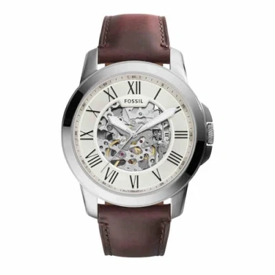 Image de Fossil Montre Grant automatique en cuir marron