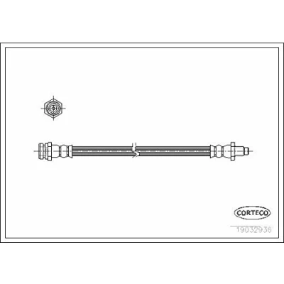 Afbeelding van CORTECO 19032936 Remslang Achteras 241