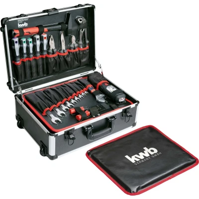 Afbeelding van KWB Gereedschapskoffer 175 delig in Aluminium case met Trolley