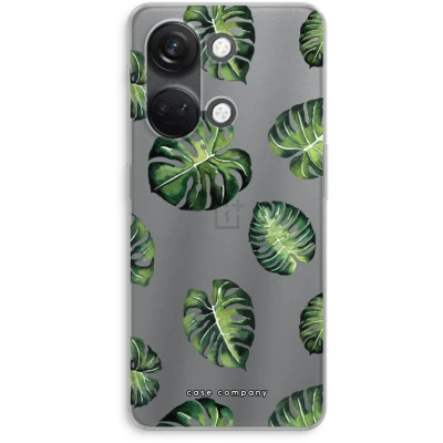 Afbeelding van Case Company® hoesje geschikt voor OnePlus Nord 3 Tropische bladeren Soft Cover Telefoonhoesje Bescherming aan alle Kanten en Schermrand