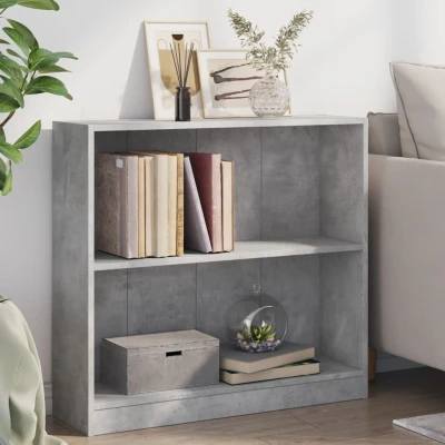Afbeelding van vidaXL Boekenkast 80x24x75 cm bewerkt hout betongrijs