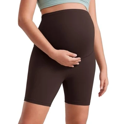 Afbeelding van CRZ YOGA Butterluxe YF001A6 Dameslegging voor moederschap biker 15 cm, Bruin in hete fudge, 40