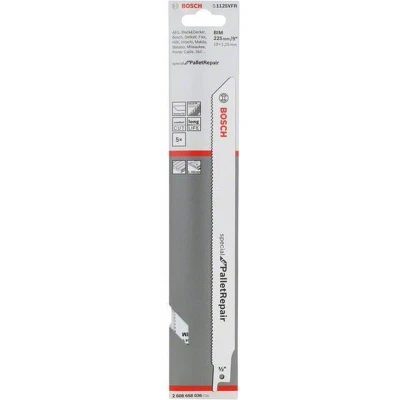 Afbeelding van Bosch Accessories 2608658036 Reciprozaagblad S 1125 VFR, Special for Pallet Repair, verpakking van 5 stuks 1 stuk(s)