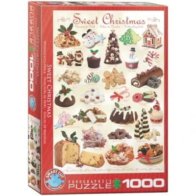 Afbeelding van Eurographics Puzzel Sweet Christmas 1000 stukjes