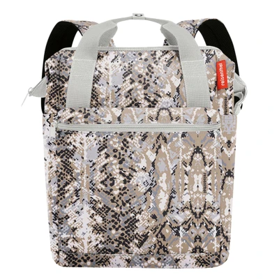 Afbeelding van Reisenthel Allrounder R Schouder/ Rugtas 12L Snake Sand Beige