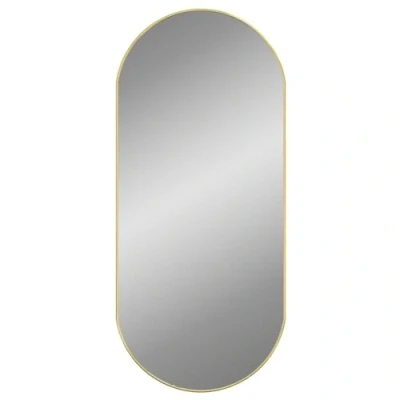 Image de vidaXL Miroir mural Doré 100x45 cm Ovale