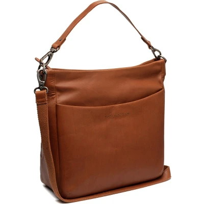 Afbeelding van The Chesterfield Brand Leren Schoudertas Cognac Regina