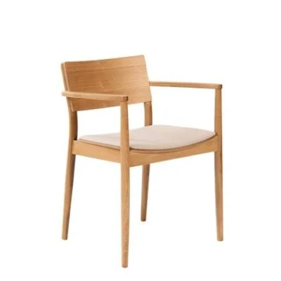 Afbeelding van Bronx71® Scandinavische eetkamerstoel Juan naturel eiken/off white