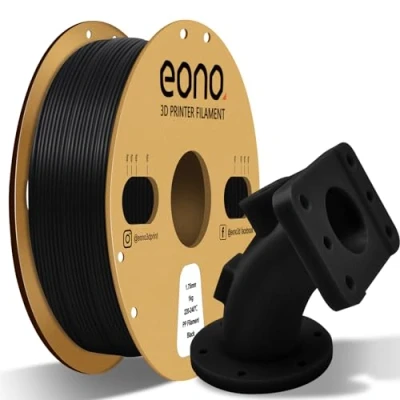 Afbeelding van Eono 1,75 mm PP filament voor 3D printers, semi flexibel en ultrasterk, zwart, 1 kg
