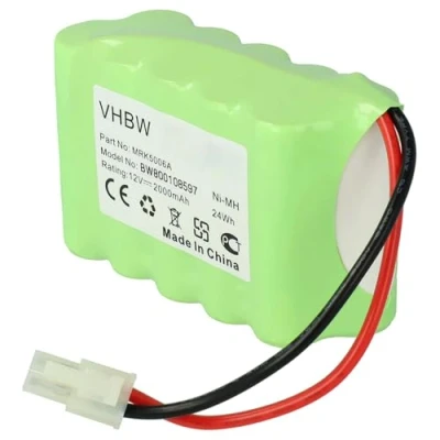 Afbeelding van vhbw NiMH accu 2000 mAh (12 V) voor Robomow RS630, RS635, RS612, RS625 grasmaaier zoals MRK5006A.