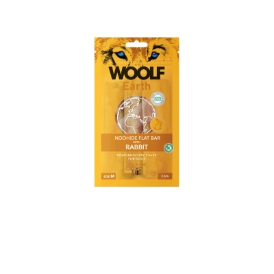Afbeelding van Woolf Earth Flat Bar M 90 g Hondensnack Konijn