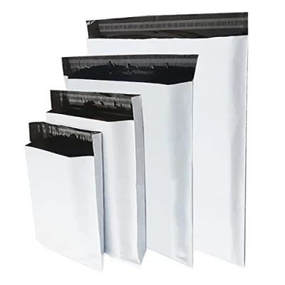 Afbeelding van Rshuhx Enveloppen, kunststof, verzending, wit, ondoorzichtig, uniseks, 100 stuks, A3, A4, B4, C5, verpakking, kleding, verzendzakken, verzendenveloppen