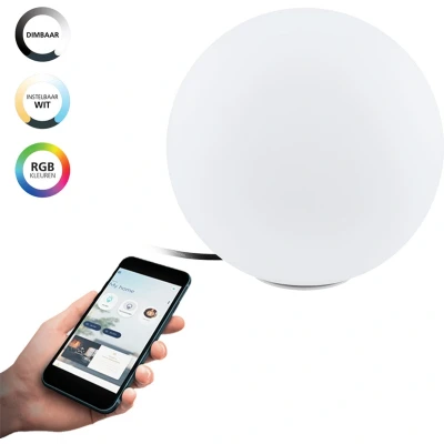 Afbeelding van EGLO connect.z Monterolo Z Smart Vloerlamp Buiten E27 Ø 30 cm wit Instelbaar RGB &amp; licht Dimbaar Zigbee