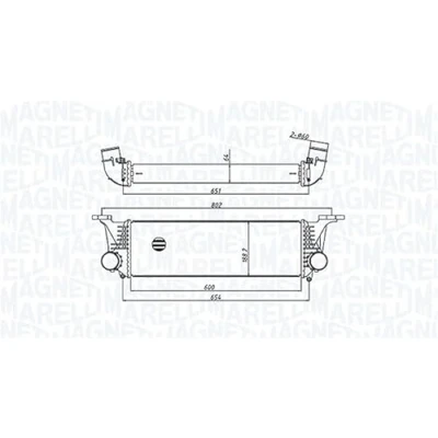 Afbeelding van MAGNETI MARELLI 351319205500 Intercooler