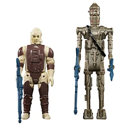 Afbeelding van Star Wars Hasbro Retro Collection, speciaal pakket van 2 premiejagers, Dengar en IG 88, figuren 9,5 cm: Empire Contra Attack F5561, meerkleurig