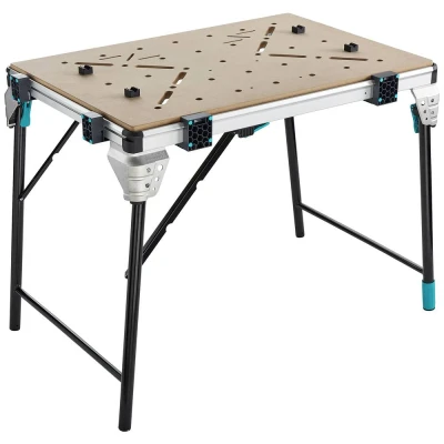 Afbeelding van Wolfcraft 6909000 Master work 1600 mobiele werktafel 21 kg Zwart, Zilver
