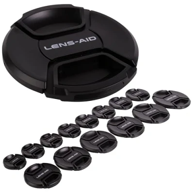 Afbeelding van Lens Aid Cameralensdop: vervangende dop compatibel met Canon, Nikon, Fujifilm, Olympus, Sony, Panasonic, Pentax enz.