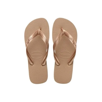 Image de Havaianas Femme Top Tiras Tongs, Rose Gold, 41/42 EU