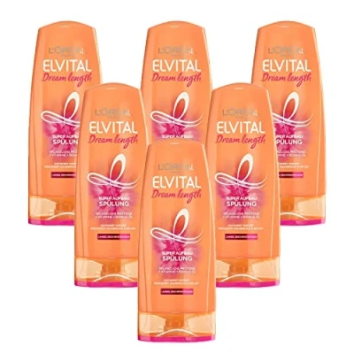 Afbeelding van L&#039;Oréal Paris Elvital Dream Length Super Balsem tegen gespleten haarpunten, per stuk verpakt (1 x 250 ml)