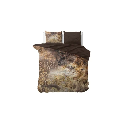 Afbeelding van Dekbedovertrek Lits Jumeaux 240x200 Dreamhouse Satijn Taupe