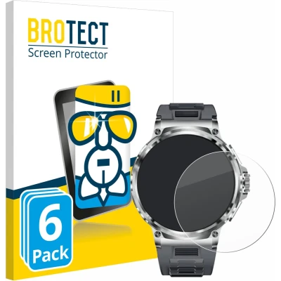 Afbeelding van BROTECT Screenprotector voor Smartwatch V69 1.85&quot; Folie Beschermfolie Beschermglas transparant (6 Stuks)