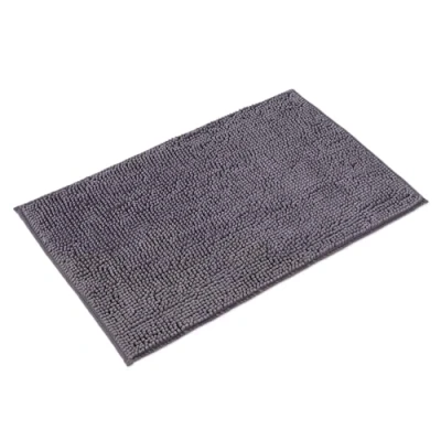 Afbeelding van WohnDirect Badmat, 70 x 120 cm, grijs, antislip, absorberend en zacht, modulaire sets badkamertapijten