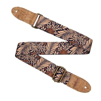 Afbeelding van CASCHA Veganistische ukelele riem Midnight Jungle Verstelbare en comfortabele gemaakt van milieuvriendelijke materialen, duurzaam elegant, past bij